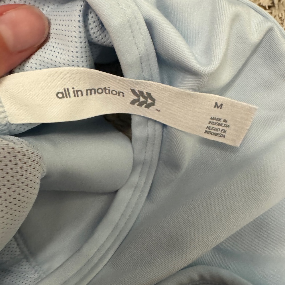 Target Blue Sports Bra with Racerback Design - Picture 4 of 4